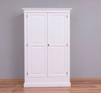 Landhaus Schrank Weiß 125x200x51 cm Kiefernholz massiv