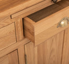 Landhaus Büffet 138x197x50 cm Eichenholz massiv