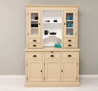 Landhausmöbel Büffet Sandbeige 138x197x50 cm Kiefernholz massiv
