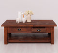 Couchtisch mit 2 Schubladen 120x45x65 cm Kiefernholz massiv