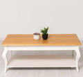 Couchtisch 120x45x60 cm Kiefernholz Eichenholz massiv