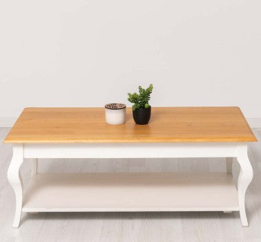 Couchtisch 120x45x60 cm Kiefernholz Eichenholz massiv