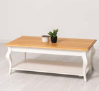 Couchtisch 120x45x60 cm Kiefernholz Eichenholz massiv
