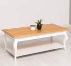 Couchtisch 120x45x60 cm Kiefernholz Eichenholz massiv