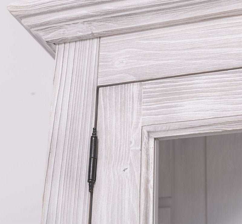 Schrank Regal Vitrine 109x210x40 cm Kiefernholz massiv