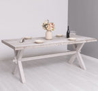 Esstisch 210x78x90 cm Kiefernholz massiv