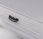Landhausstil Schrank Weiß 140x190x70 cm Kiefernholz massiv
