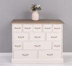 Sideboard mit 13 Schubladen 120x95x48 cm Kiefernholz massiv