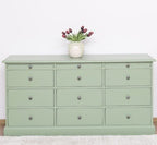 Landhausmöbel Sideboard Salbei grüm 158x79x48 cm  Kiefernholz massiv