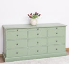 Landhausmöbel Sideboard Salbei grüm 158x79x48 cm  Kiefernholz massiv