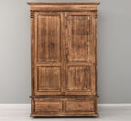 Schrank Kleiderschrank 128x206x62 cm Kiefernholz massiv