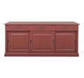 Sideboard Bordeaux Landhausmöbel Kiefernholz Massiv 196x86x53 cm