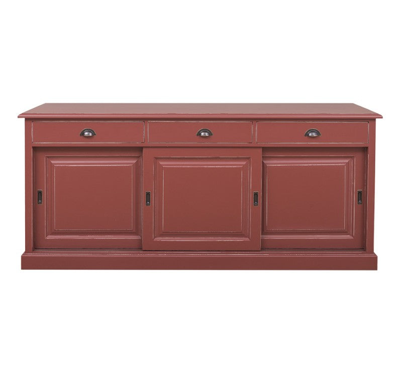 Sideboard Bordeaux Landhausmöbel Kiefernholz Massiv 196x86x53 cm