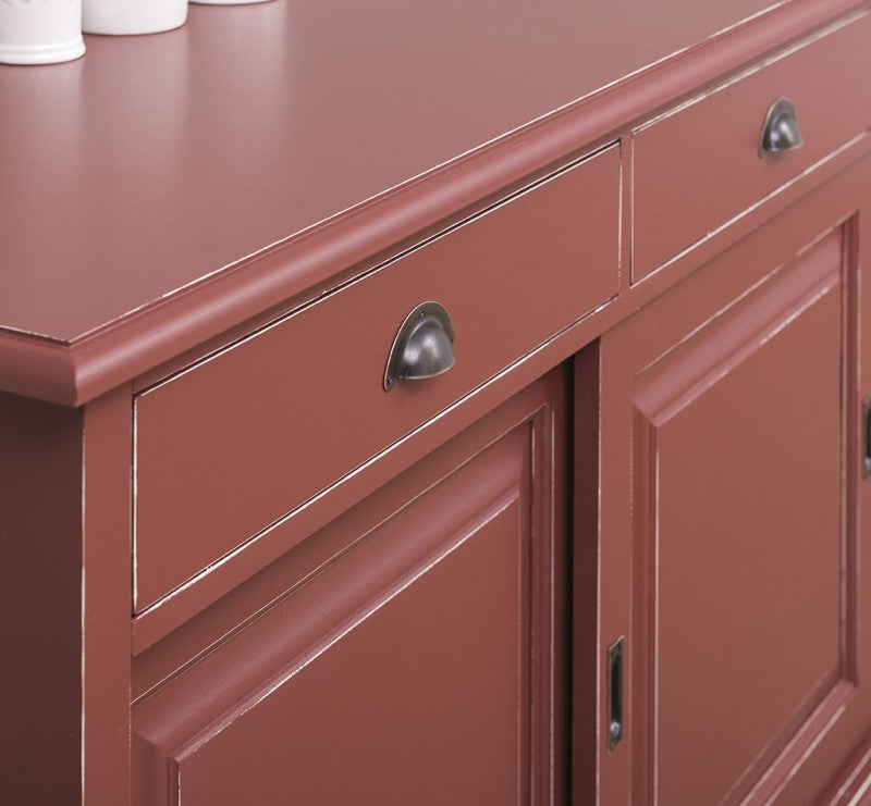 Sideboard Bordeaux Landhausmöbel Kiefernholz Massiv 196x86x53 cm