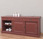 Sideboard Bordeaux Landhausmöbel Kiefernholz Massiv 196x86x53 cm