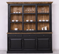 Büffet Schwarz 206x219x53 cm Kiefernholz massiv