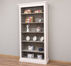 Landhausmöbel Regal Bücherregal Weiß 110x210x39 cm Kiefernholz massiv