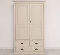 Schrank Kleiderschrank 121x197x59 cm Kiefernholz massiv