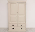 Schrank Kleiderschrank 121x197x59 cm Kiefernholz massiv