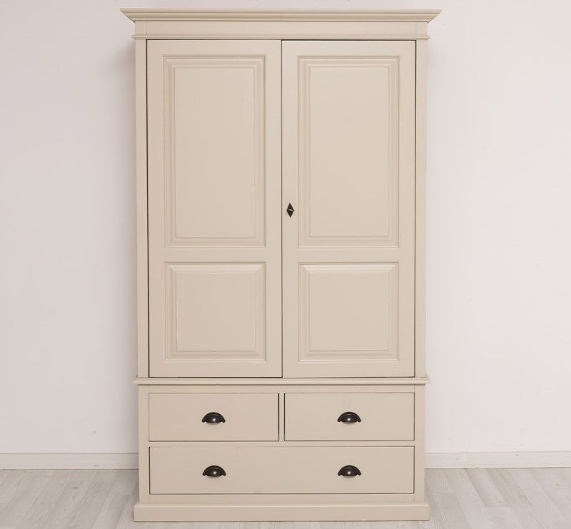 Schrank Kleiderschrank 121x197x59 cm Kiefernholz massiv