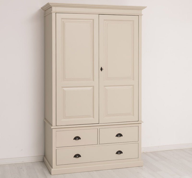 Schrank Kleiderschrank 121x197x59 cm Kiefernholz massiv