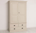 Schrank Kleiderschrank 121x197x59 cm Kiefernholz massiv
