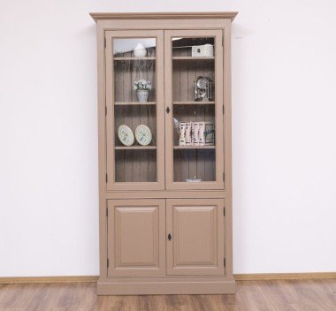 Landhausmöbel Regal Sand Beige 110x210x39 cm Kiefernholz massiv