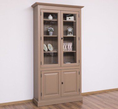 Landhausmöbel Regal Sand Beige 110x210x39 cm Kiefernholz massiv