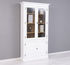 Landhaus Schrank Weiß Natur 110x210x39 cm Kiefernholz massiv