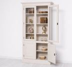 Landhaus Schrank Regal Vitrine 110x210x39 cm Kiefernholz massiv