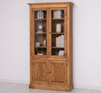 Schrank Regal Vitrine 110x210x39 cm Kiefernholz massiv