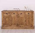 Sideboard Natur Landhausmöbel Kiefernholz Massiv 173x93x47 cm