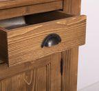 Sideboard Natur Landhausmöbel Kiefernholz Massiv 173x93x47 cm