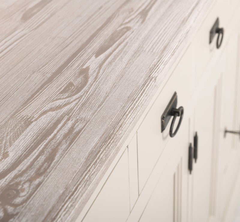 Sideboard Creme Landhausmöbel Kiefernholz Massiv 173x93x47 cm