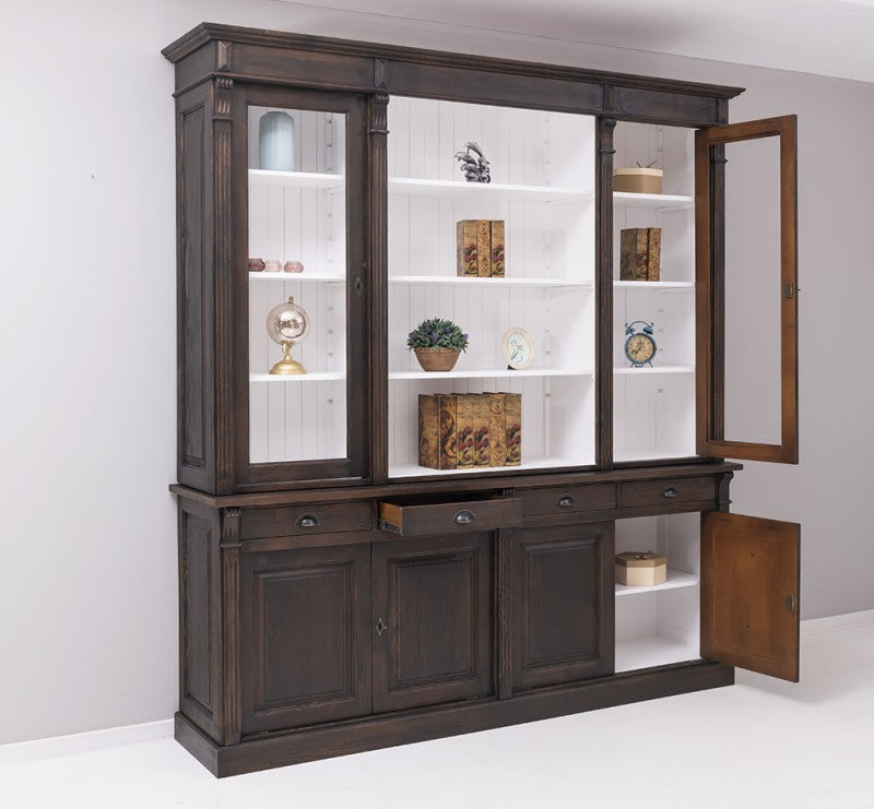 Landhaus Büffet Braun 223x240x51 cm Kiefernholz massiv