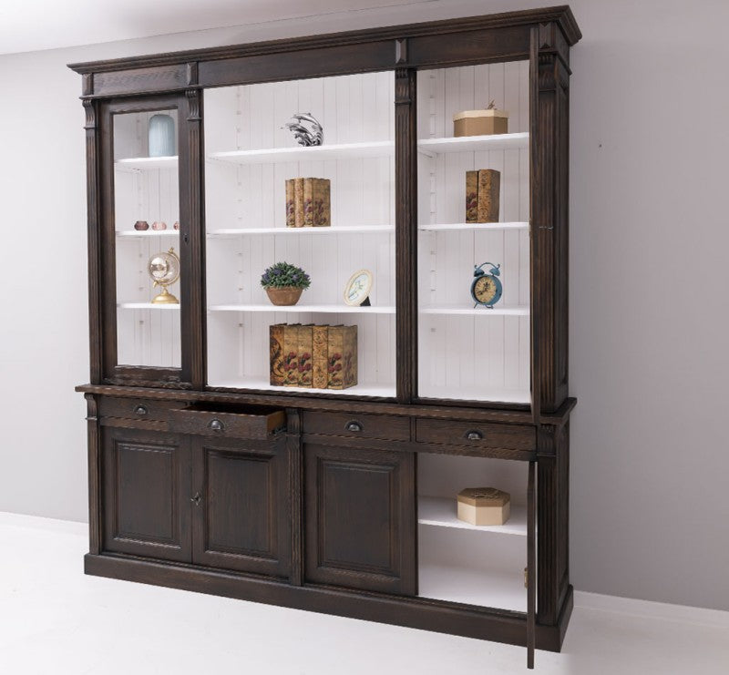 Landhaus Büffet Braun 223x240x51 cm Kiefernholz massiv