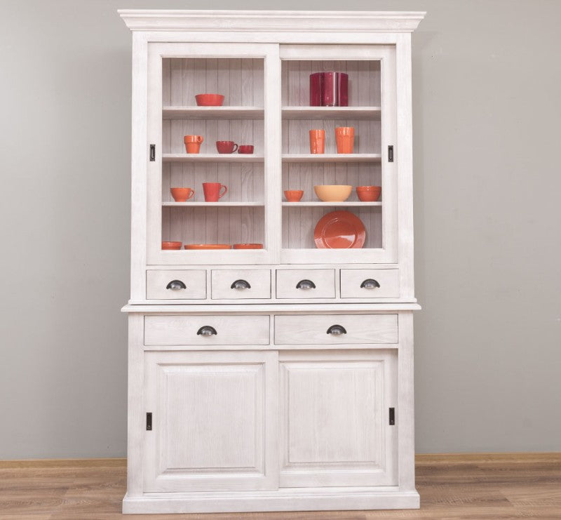 Büffet Weiß 142x225x48 cm Kiefernholz massiv