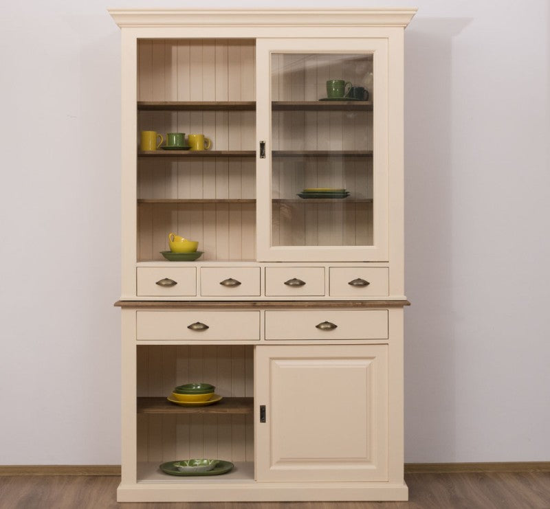 Büffet Beige 142x225x48 cm Kiefernholz massiv