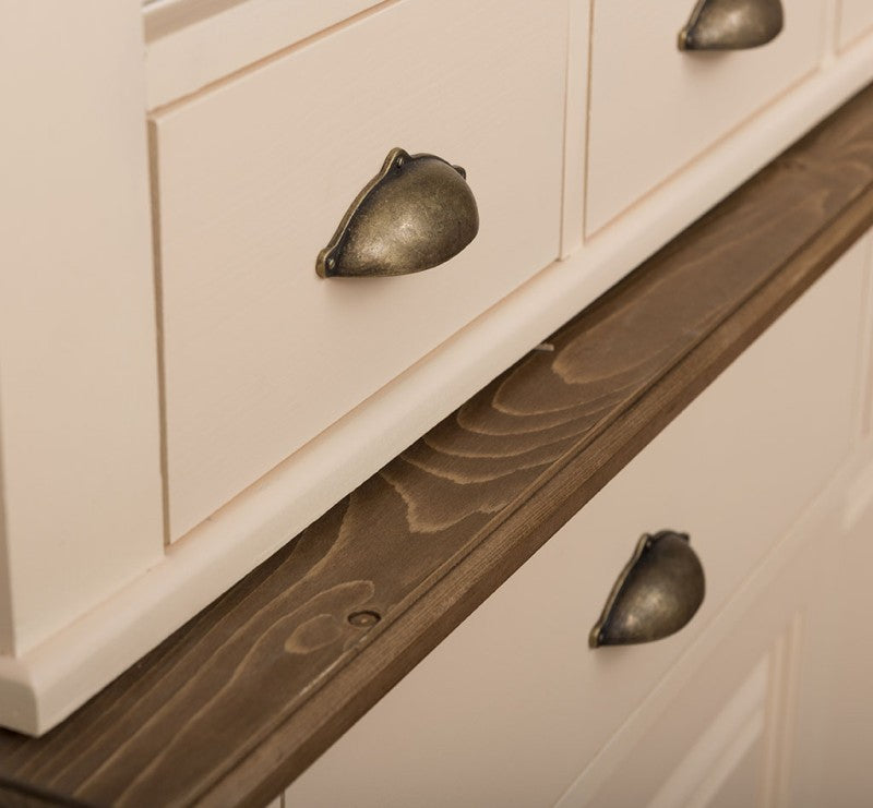 Büffet Beige 142x225x48 cm Kiefernholz massiv