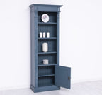 Bücherregal Landhaus Blau Kiefernholz Massiv 71x197x39 cm