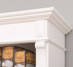 Landhausmöbel Regal Weiß Kiefernholz Massiv 71x197x39 cm