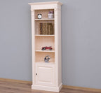 Landhausstil Bücherregal Weiß Kiefernholz Massiv 71x197x39 cm