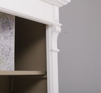 Landhaus Regal Weiß Kiefernholz Massiv 71x197x39 cm