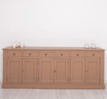 Sideboard Braun Landhausmöbel Kiefernholz Massiv 239x93x47 cm