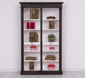 Landhaus Regal Schwarz Weiß 120x197x39 cm Kiefernholz massiv