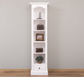 Landhaus Regal Weiß Kiefernholz Massiv 51x190x33 cm