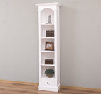 Landhaus Regal Weiß Kiefernholz Massiv 51x190x33 cm