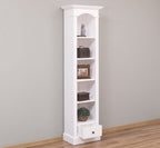 Landhaus Regal Weiß Kiefernholz Massiv 51x190x33 cm