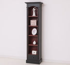 Landhaus Regal Schwarz Kiefernholz Massiv 51x190x33 cm