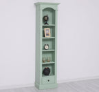 Landhaus Regal Salbei Grün Kiefernholz Massiv 51x190x33 cm